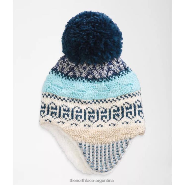 gorro de bebé con orejeras Fair Isle RDT8H5106 gris The North Face
