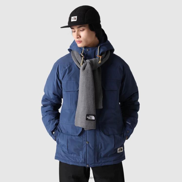 bufanda con logo tnf RDT8H1549 gris The North Face