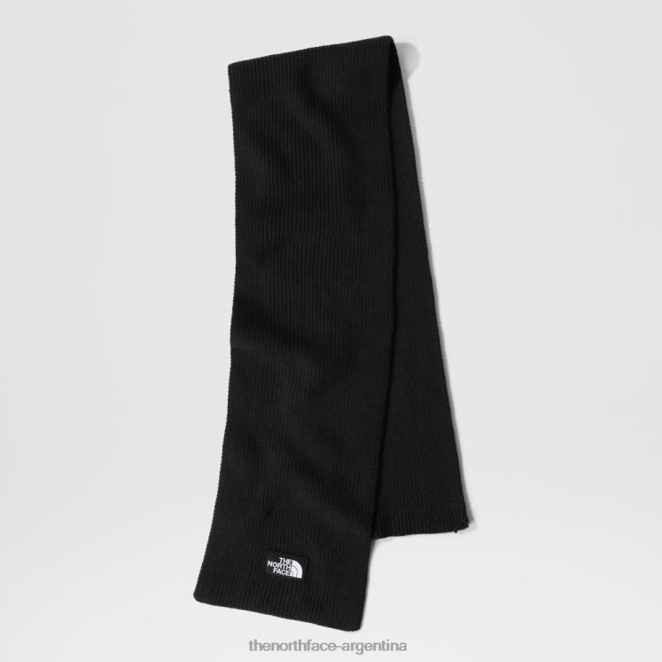 bufanda con logo tnf RDT8H1550 negro The North Face