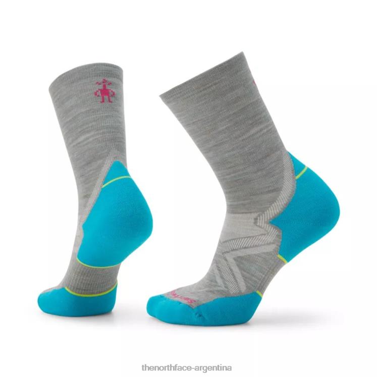 Calcetines deportivos con amortiguación específica para correr para mujer en climas fríos RDT8H6340 gris lunar The North Face