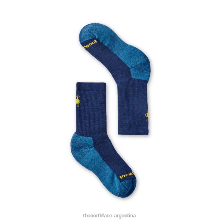 calcetines de senderismo para niños con amortiguación completa RDT8H6287 azul alpino The North Face
