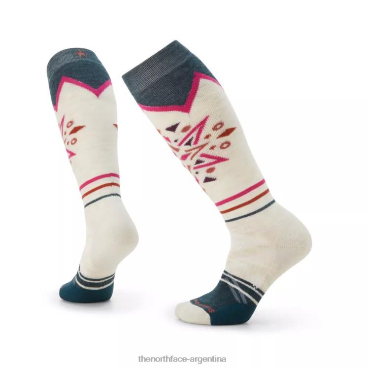 calcetines otc con patrón de copo de nieve de montaña y cojín completo para mujer RDT8H6343 rayo de luna The North Face