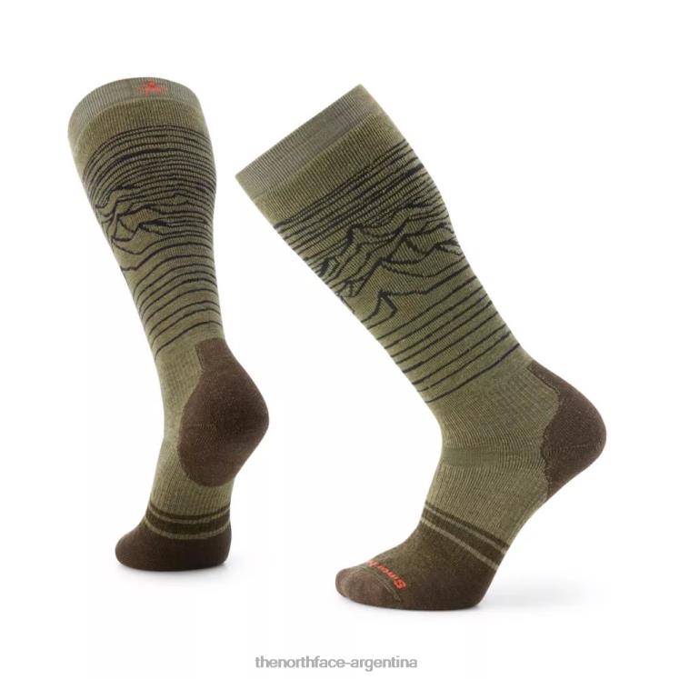 calcetines otc con patrón iguchi con cojín completo para snowboard RDT8H6331 musgo de invierno The North Face