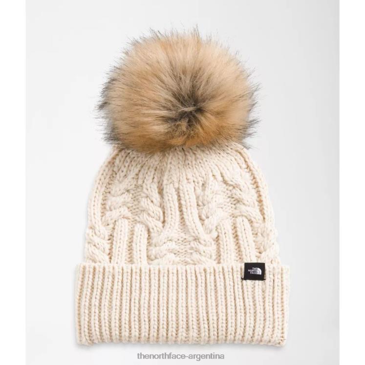 gorro con pompón de pelo oh mega de niños RDT8H5758 blanco The North Face