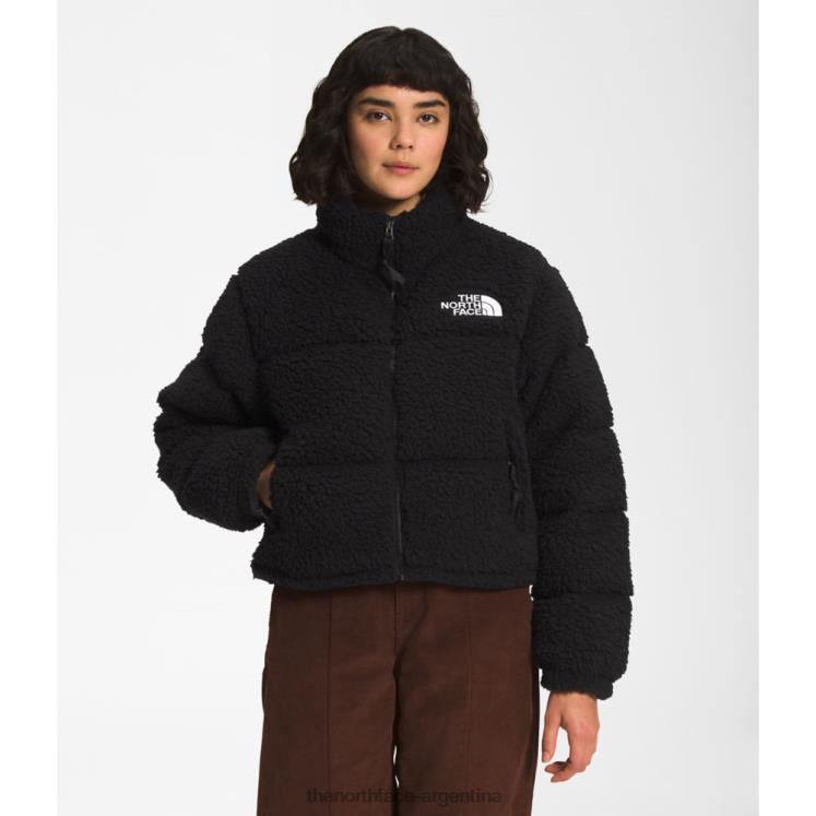 chaqueta nuptse de pelo alto para mujer RDT8H6067 negro The North Face