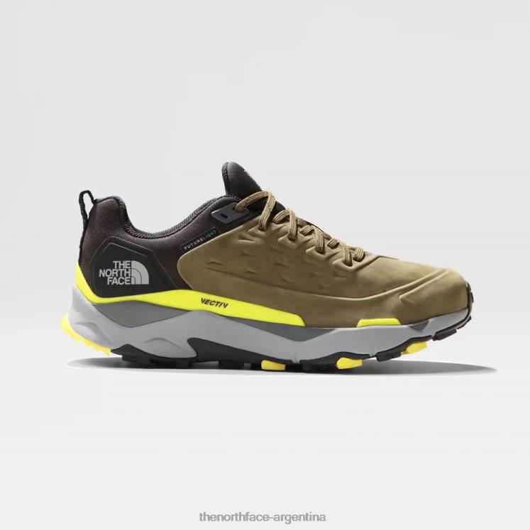zapatos de senderismo de cuero vectiv Futurelight exploras para hombre RDT8H1025 oliva militar The North Face