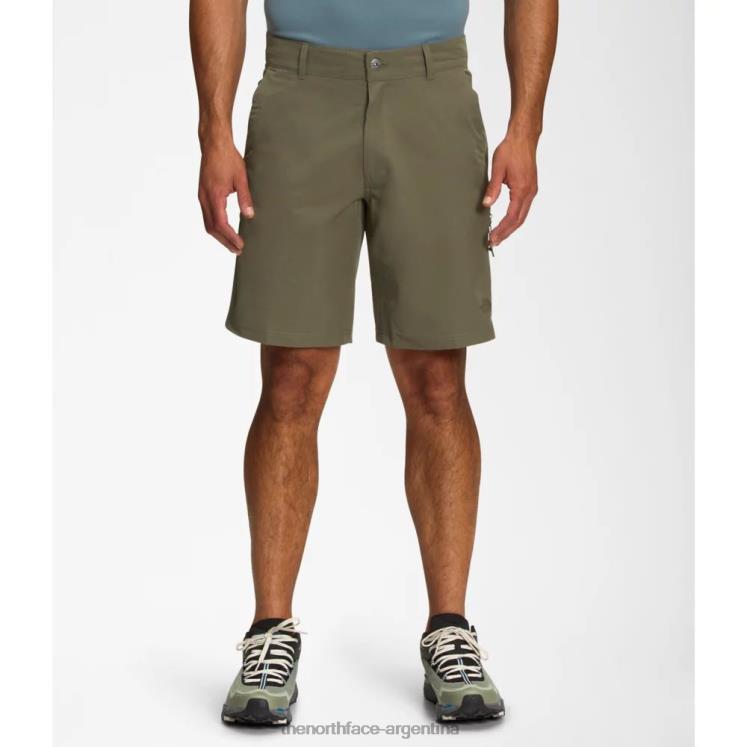 pantalones cortos empacables de sol rodantes para hombres RDT8H3276 verde oliva The North Face