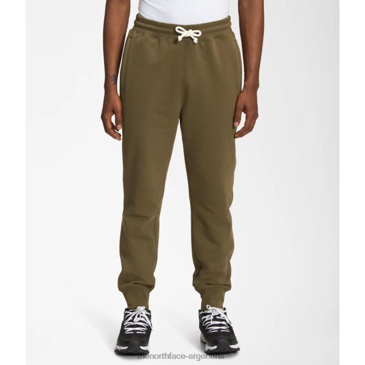 joggers con parche Heritage para hombre RDT8H6132 oliva militar The North Face joggers con parche Heritage para hombre RDT8H6132 oliva militar The North Face