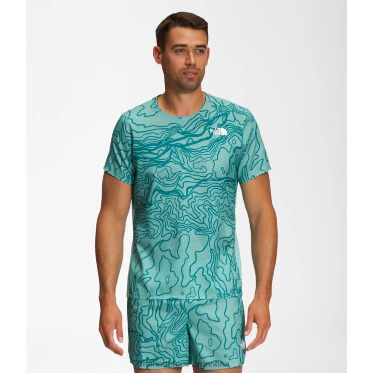 Camisa de manga corta con estampado Sunriser para hombre. RDT8H4844 wasabi yosemite The North Face