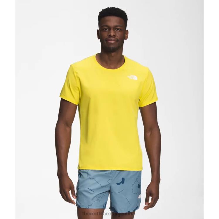 camisa manga corta amanecer hombre RDT8H4480 amarillo ácido The North Face