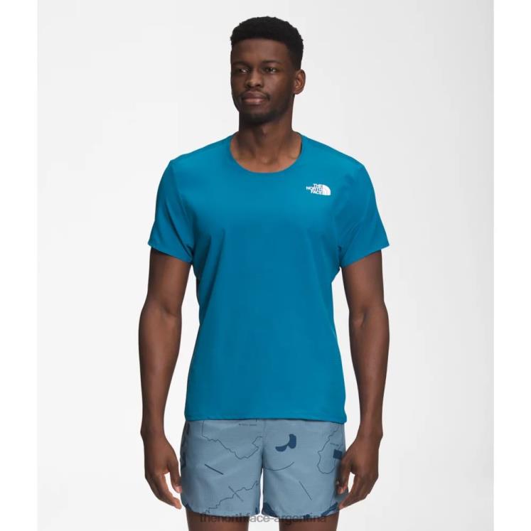 camisa manga corta amanecer hombre RDT8H4482 azul banff The North Face