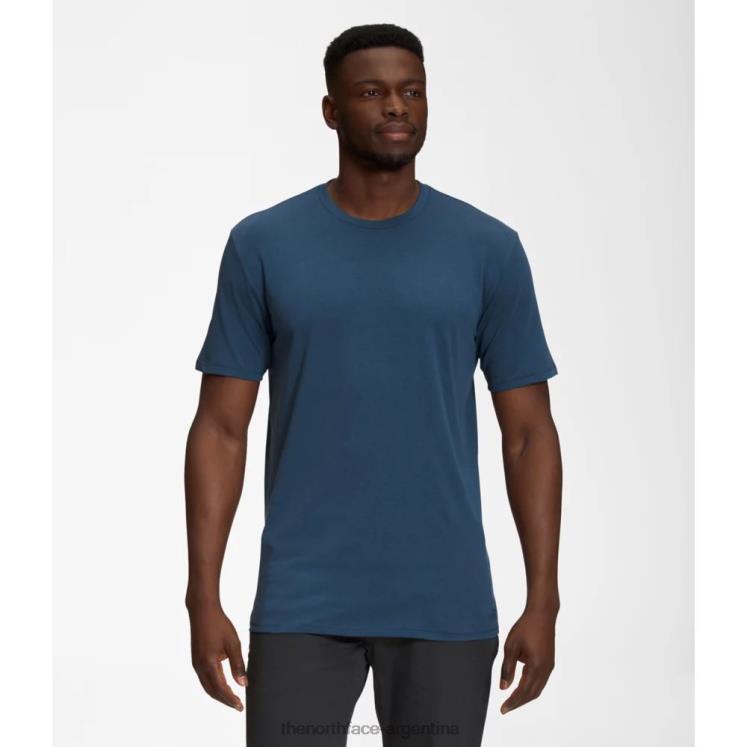 camiseta de manga corta terreno para hombre RDT8H6230 azul sombreado The North Face
