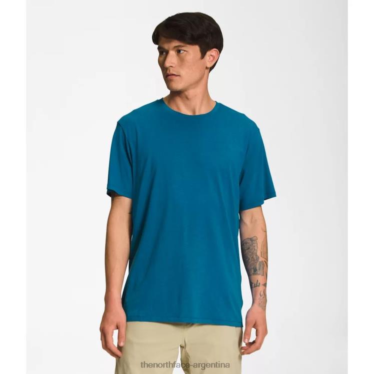 camiseta de manga corta terreno para hombre RDT8H6232 azul banff The North Face