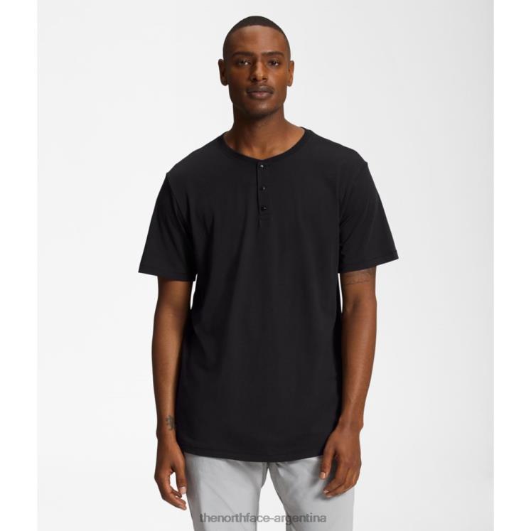 henley de manga corta para hombre terreno RDT8H6211 negro The North Face