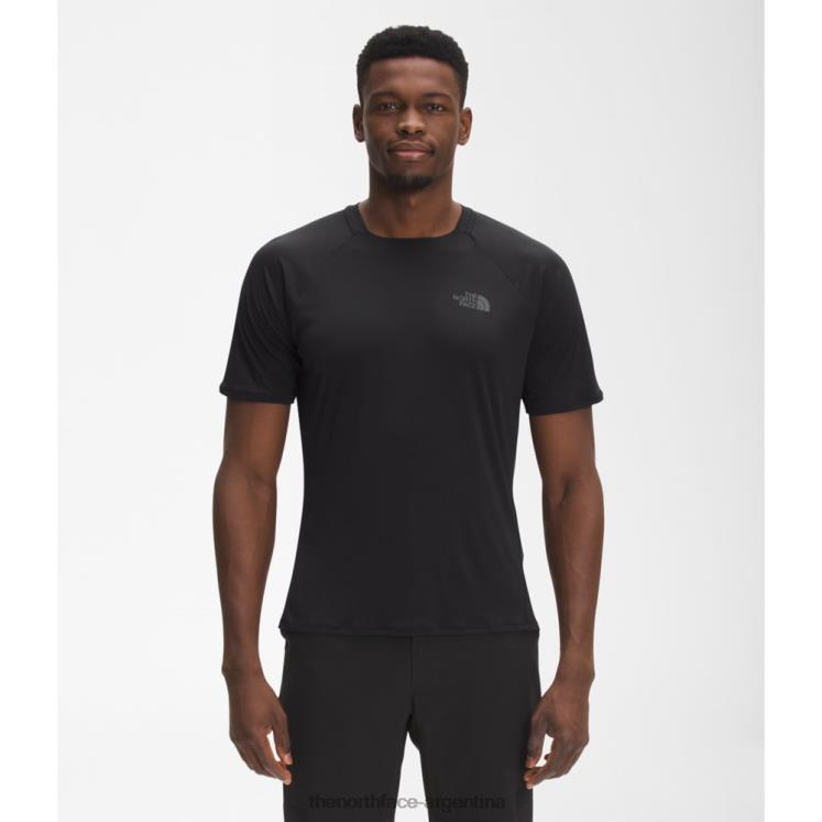 tripulación de manga corta de pino grande para hombres RDT8H4409 negro The North Face