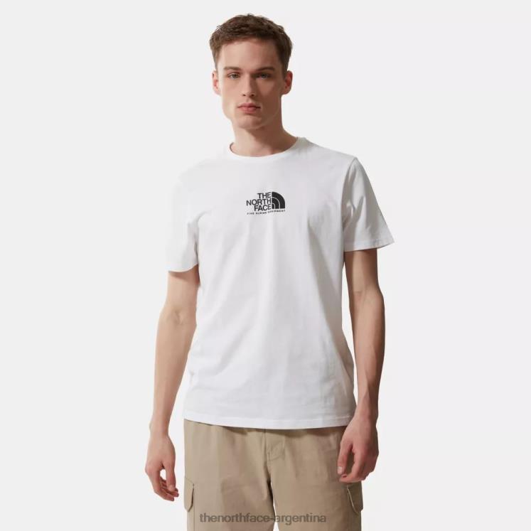 Camiseta blanca negra para hombre Fine Alpine Equipment 3 RDT8H621 blanco negro The North Face