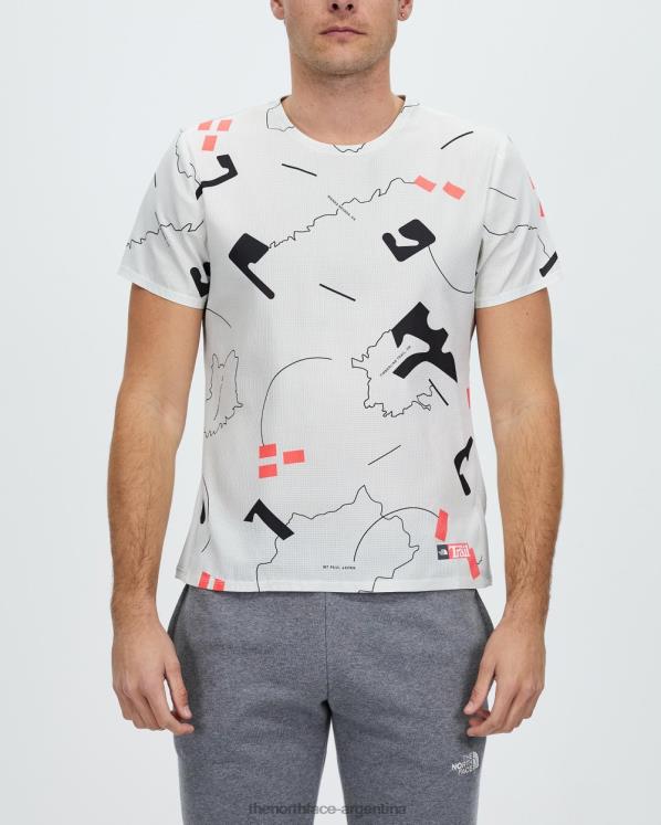 camisa amanecer ss RDT8H7182 impresión blanca The North Face