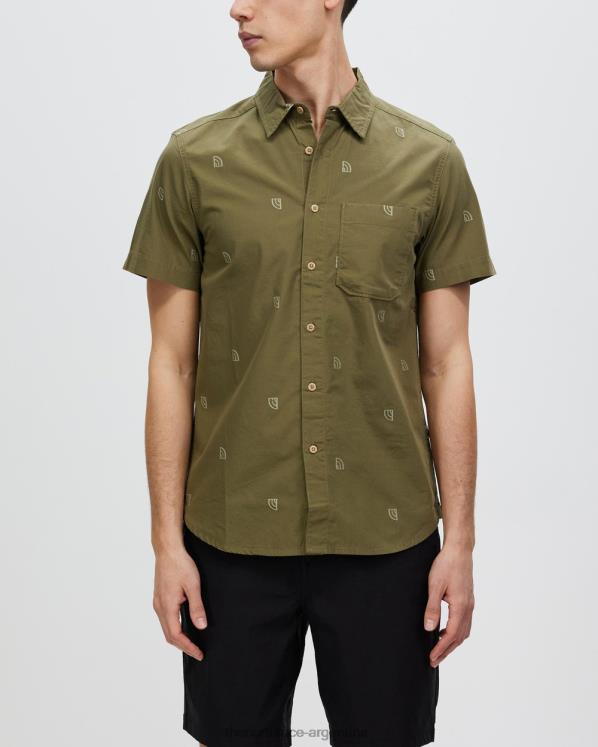 camisa de jacquard baytrail de manga corta RDT8H7227 verde oliva The North Face