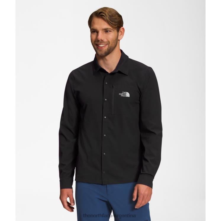 camisa manga larga first trail upf hombre RDT8H5149 negro The North Face