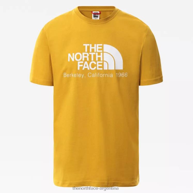 camiseta berkeley california hombre RDT8H888 flecha amarilla The North Face