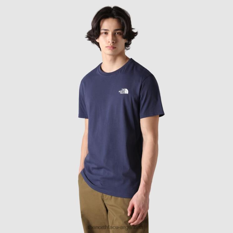 camiseta de cúpula simple para hombre RDT8H30 cumbre marina The North Face