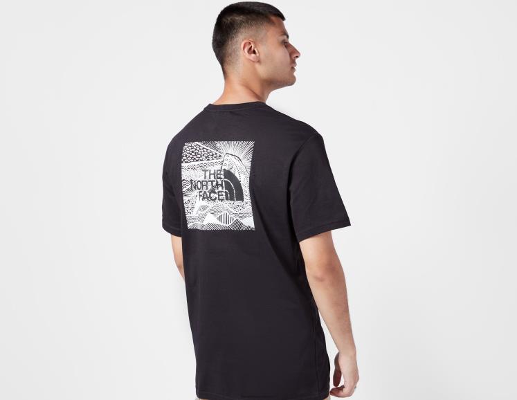 camiseta de celebración de caja roja RDT8H6737 negro The North Face