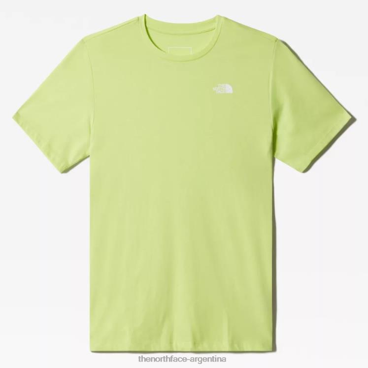 camiseta de la fundación de los hombres RDT8H867 verde The North Face