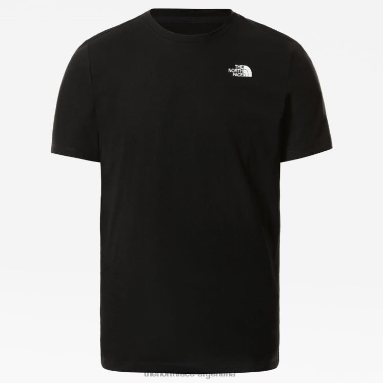 camiseta de la fundación de los hombres RDT8H868 negro The North Face