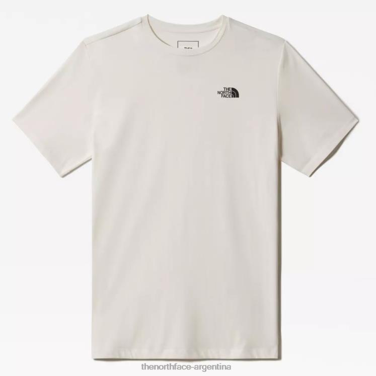 camiseta de la fundación de los hombres RDT8H869 blanco The North Face