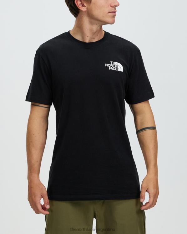 camiseta de manga corta con caja nse RDT8H6929 negro y grava The North Face