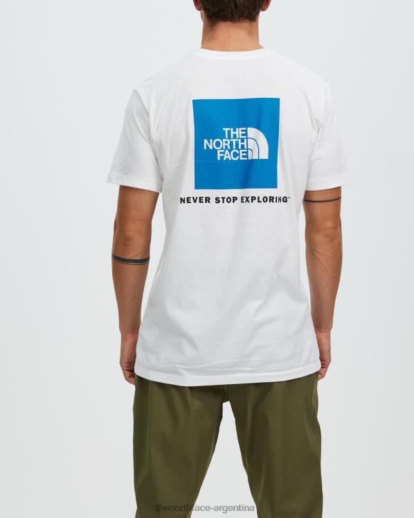camiseta de manga corta con caja nse RDT8H7036 blanco azul The North Face