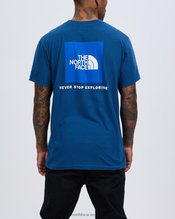 camiseta de manga corta con caja nse RDT8H7185 azul The North Face