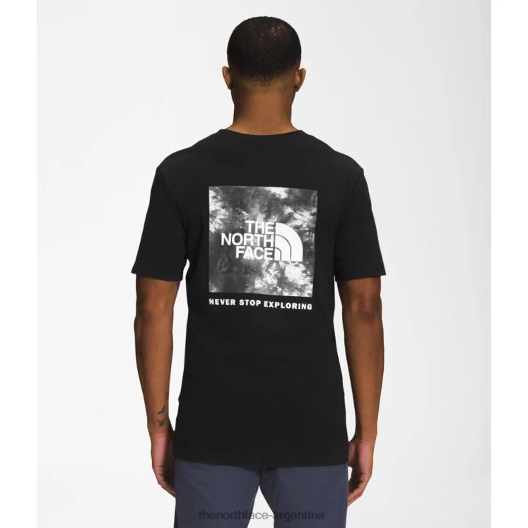 camiseta de manga corta con estampado de caja nse para hombre RDT8H6246 negro The North Face