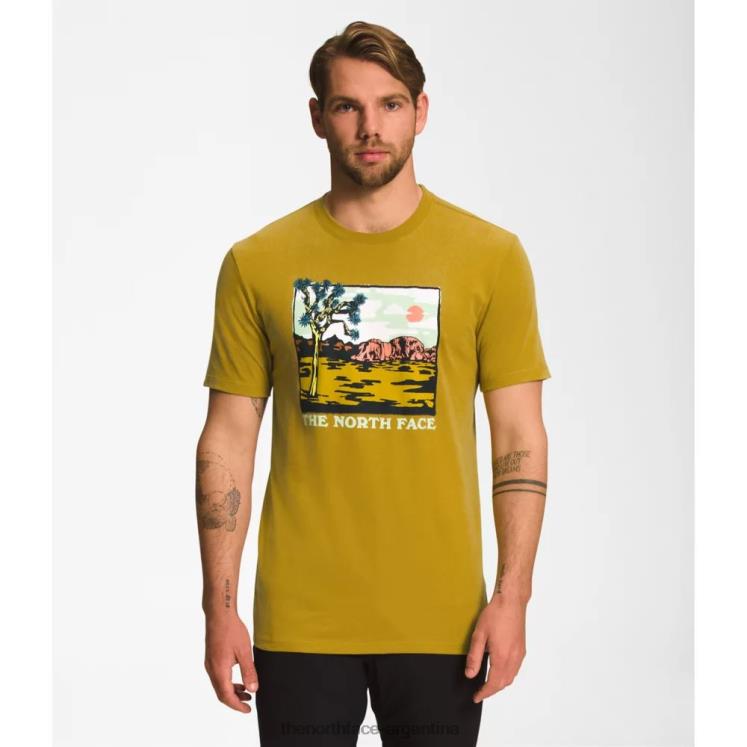 camiseta de manga corta con inyección gráfica para hombre RDT8H5450 oro mineral The North Face
