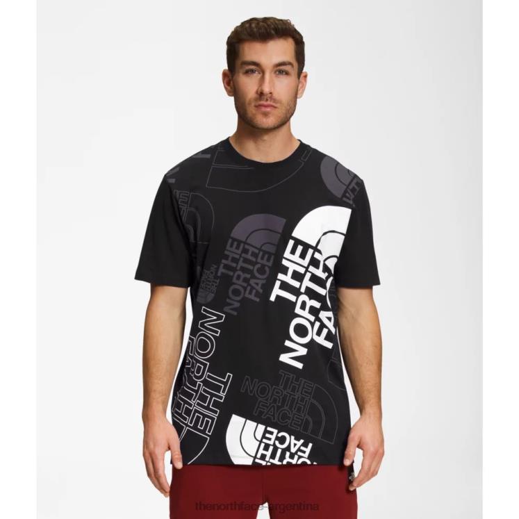 camiseta de manga corta con inyección gráfica para hombre RDT8H5452 negro The North Face