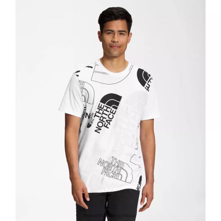 camiseta de manga corta con inyección gráfica para hombre RDT8H5453 blanco The North Face