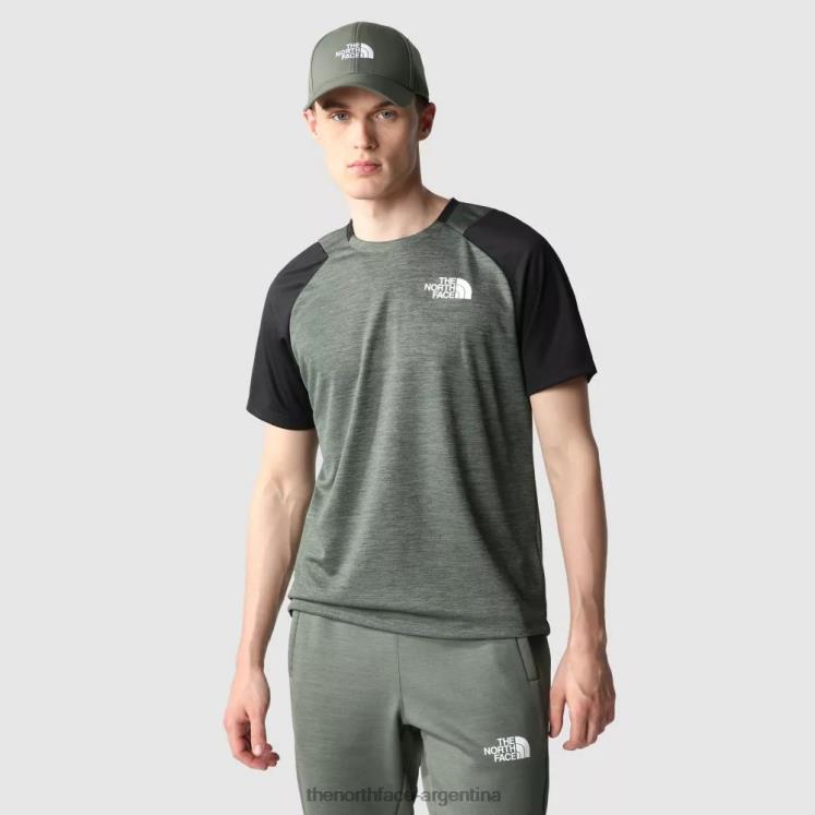 camiseta de manga corta de entrenamiento para hombre RDT8H2163 tomillo The North Face