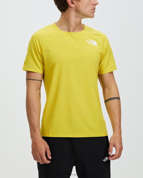 camiseta de manga corta para correr sin peso de vuelo RDT8H7113 amarillo ácido The North Face