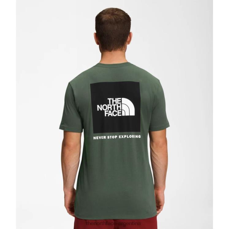camiseta de manga corta para hombre box nse negro tomillo RDT8H3383 tomillo negro The North Face