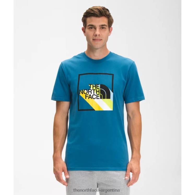 camiseta de manga corta para hombre con caja de sombra RDT8H5153 azul banff The North Face