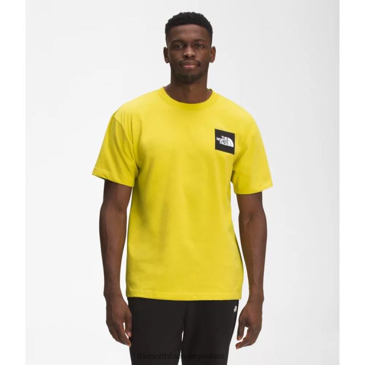 camiseta de manga corta para hombre de peso pesado RDT8H4757 amarillo ácido The North Face