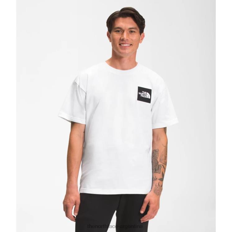 camiseta de manga corta para hombre de peso pesado RDT8H4758 blanco The North Face