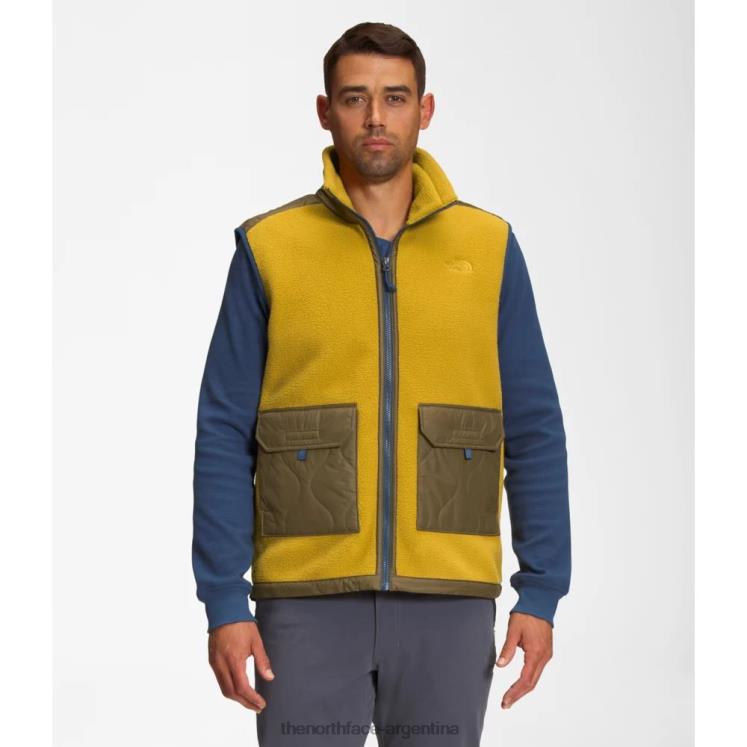 chaleco del arco real de los hombres RDT8H5182 oro mineral The North Face