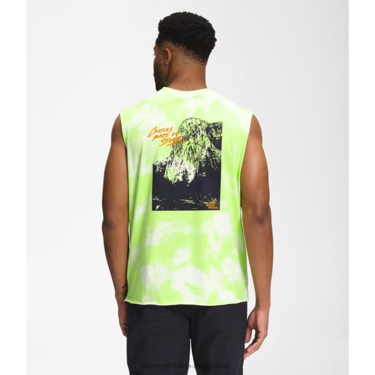 hombres himalaya botella fuente tanque RDT8H4519 tinte verde The North Face