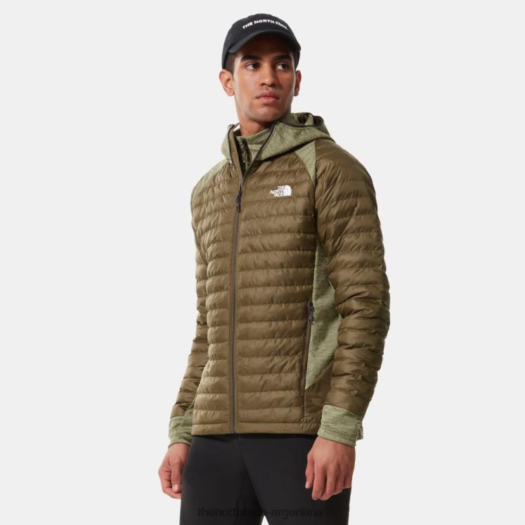 Chaqueta deportiva con aislamiento híbrido para exteriores para hombre RDT8H1233 oliva militar The North Face