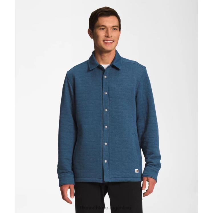 chaqueta acolchada de pico largo para hombre RDT8H5646 azul blanco The North Face