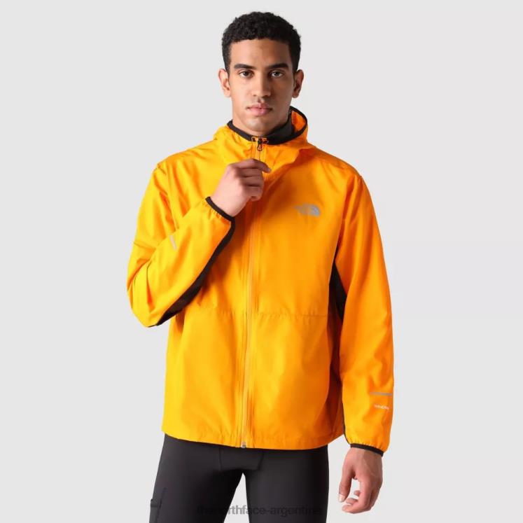chaqueta cortavientos para hombre RDT8H1586 naranja The North Face