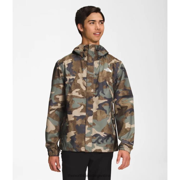chaqueta de anora estampada para hombre RDT8H4820 estampado de camuflaje tostado The North Face