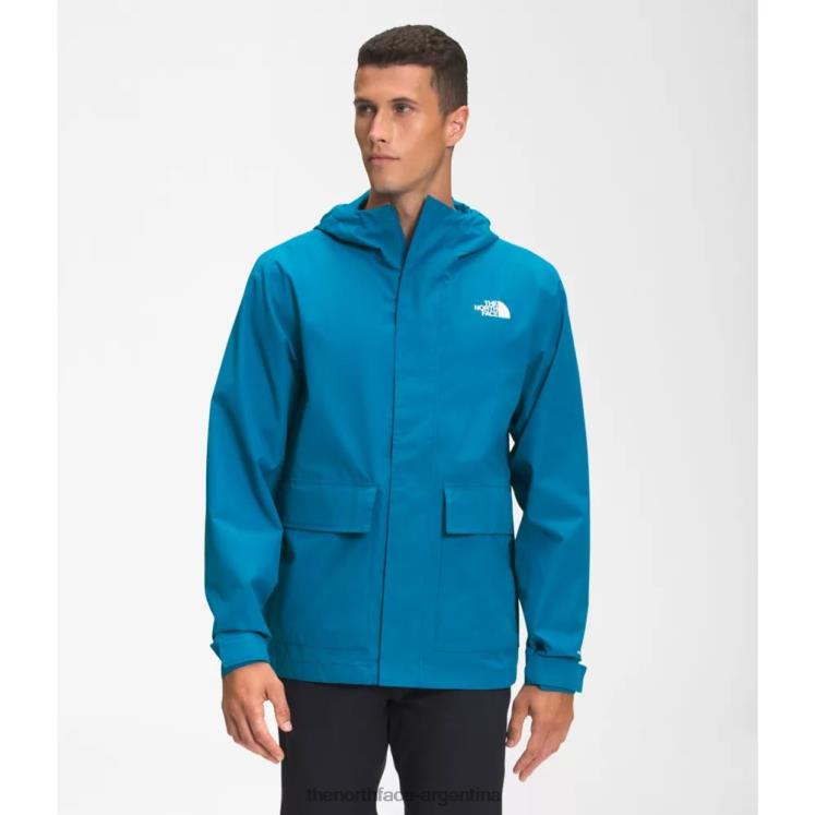 chaqueta de lluvia de ciprés para hombre RDT8H4334 azul banff The North Face