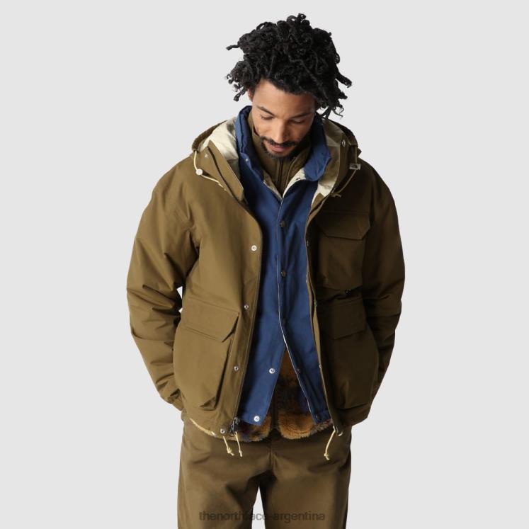chaqueta de lluvia utilitaria m66 para hombre RDT8H1712 oliva militar The North Face